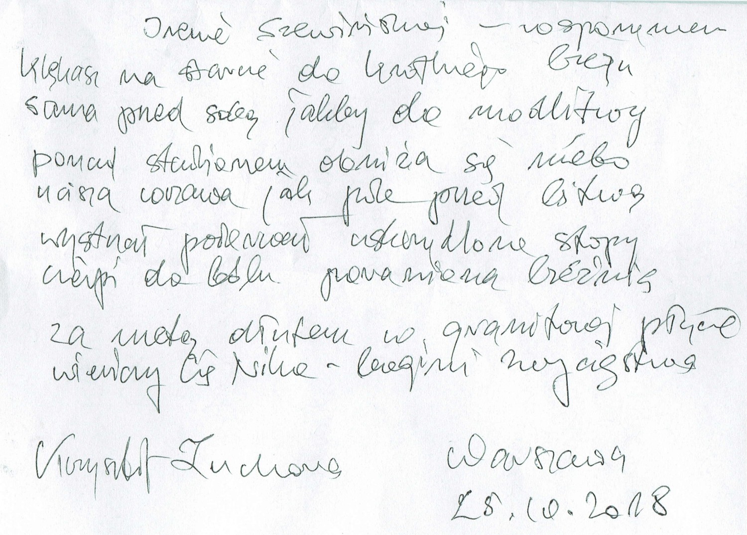 List do Ireny Szewińskiej